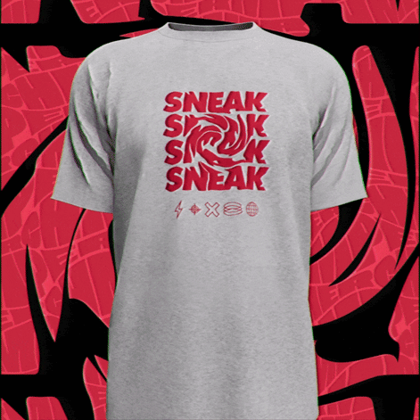 GREY SNEAK TEE - 2XL